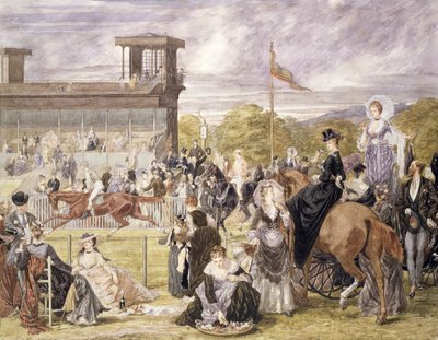 Les courses à Longchamp en 1874 - Pierre Gavarni